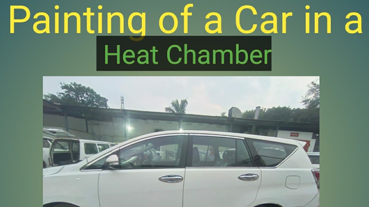 Painting process of a car inside Heat chamber...