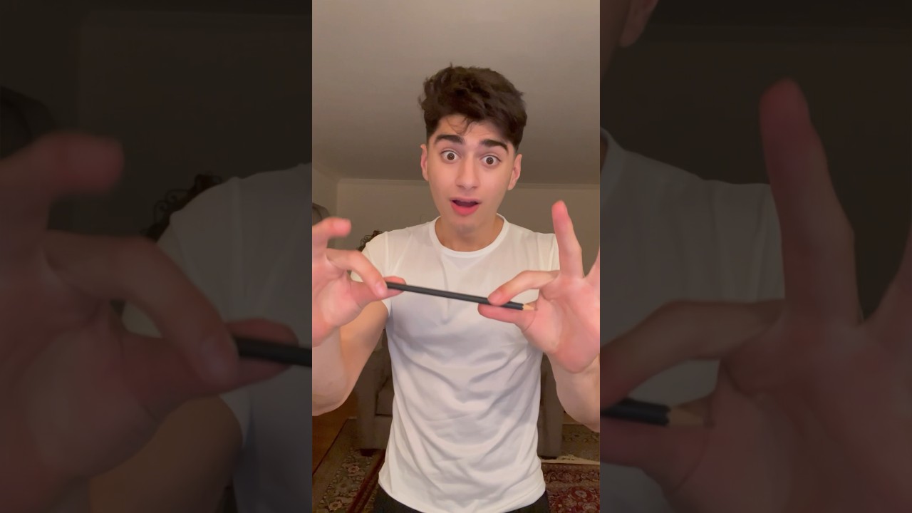 BENDING PENCIL MAGIC TRICK TUTORIAL 😱🤩