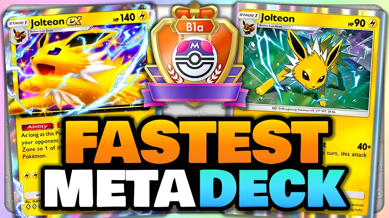 Jolteon EX Is The FASTEST Meta Deck!!! | Pokemon TCG pocket