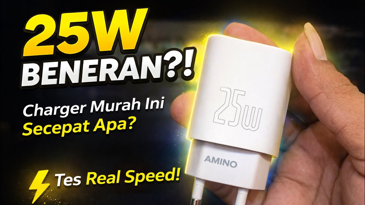 25W Beneran? Tes Charger AMINO Murah Ini! ⚡
