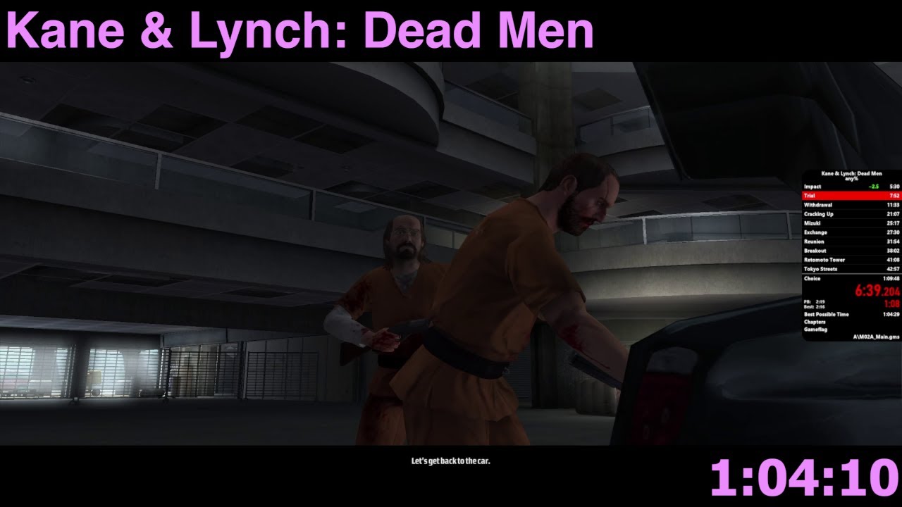 Kane & Lynch: Dead Men - Any% Speedrun in 1:04:10 (WR)