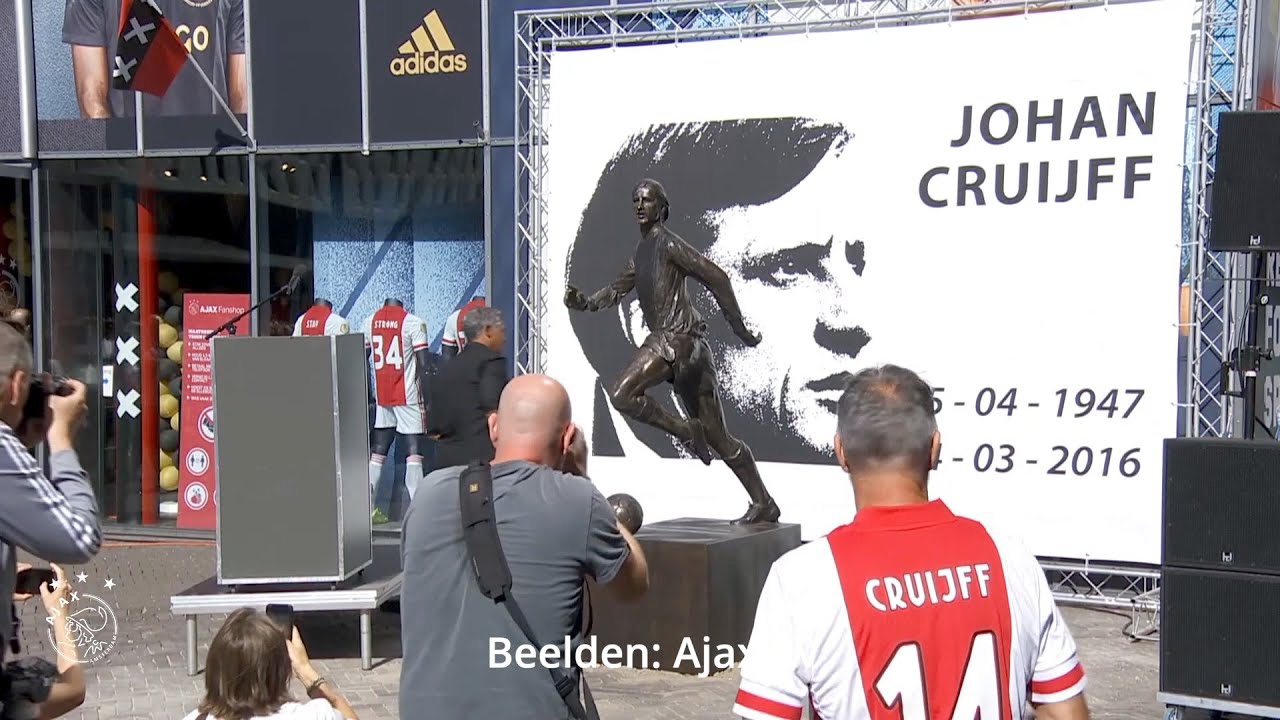 Kunstenaar Hans Jouta trots op Johan Cruijff beeld