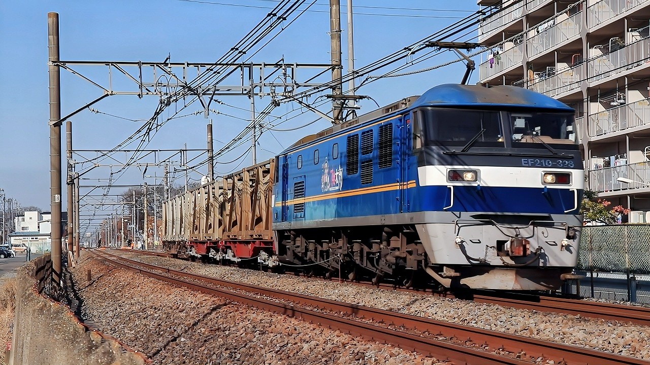 桃太郎EF210-328コキ200形4074レ・2026/1/17