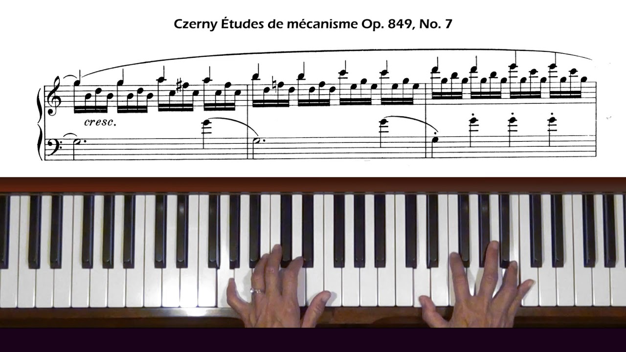 Czerny 30 Études de mécanisme Op. 849, No. 7 Piano Tutorial