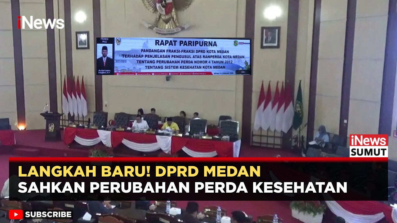 Fraksi DPRD Medan Kompak Setujui Perubahan Perda Sistem Kesehatan | iNews Sumut
