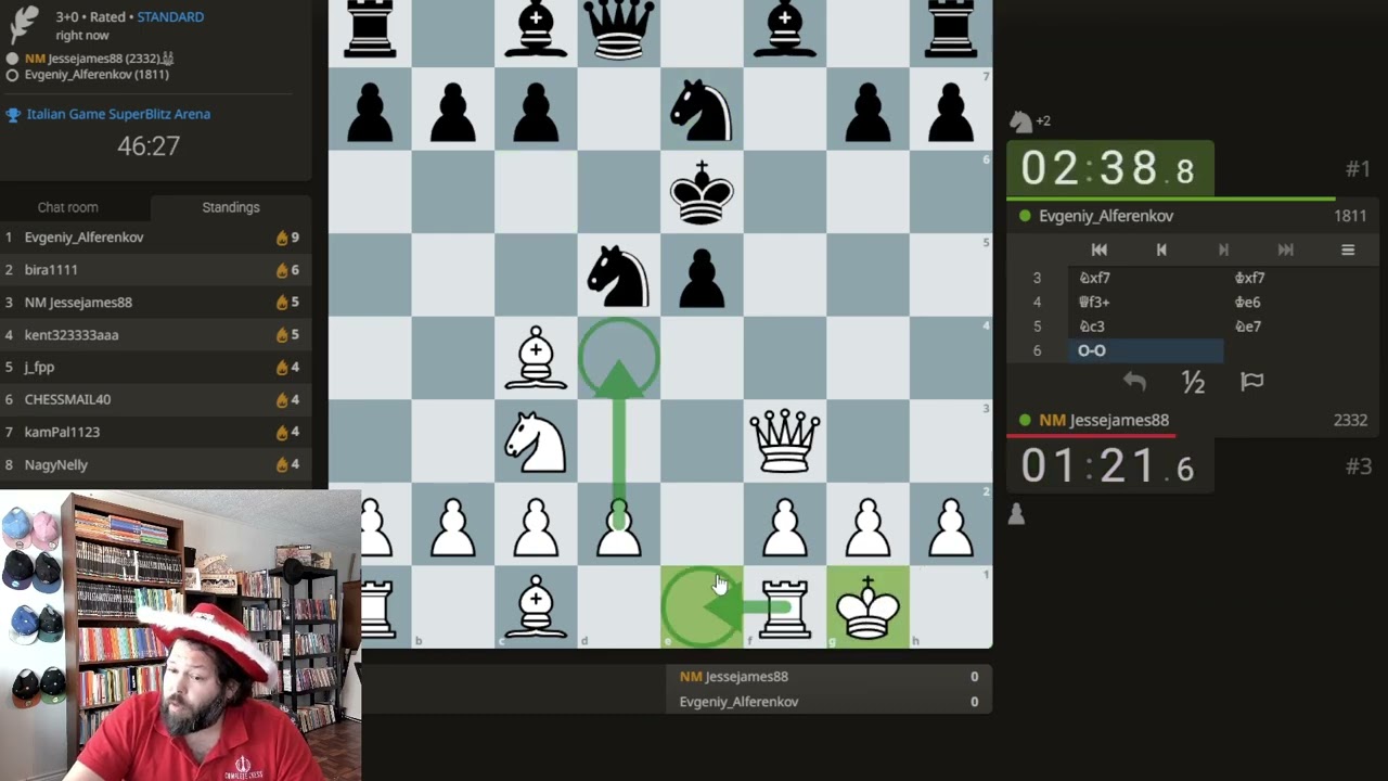 Arena Challenge Series #12 Italian Opening #chesstournament #chessmaster