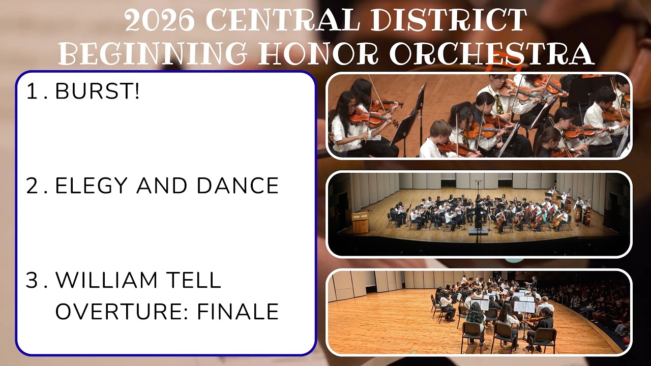 2026 Central O‘ahu District Honor Beginning Orchestra | Full Concert Video