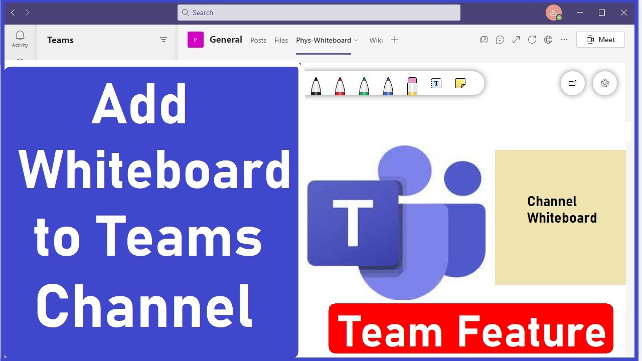 How To Add Whiteboard To MS Teams channel | How to Add Whiteboard Tab in MS Teams