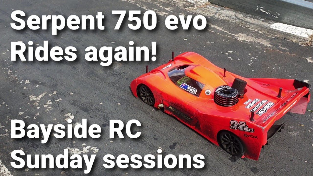 Serpent 750 Evo @ bayside RC club. O.S. speed T-1204, Insane nitro RC