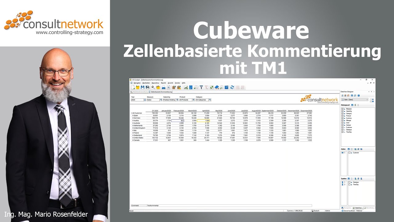 Cubeware: Zellenbasierte Kommentierung mit TM1