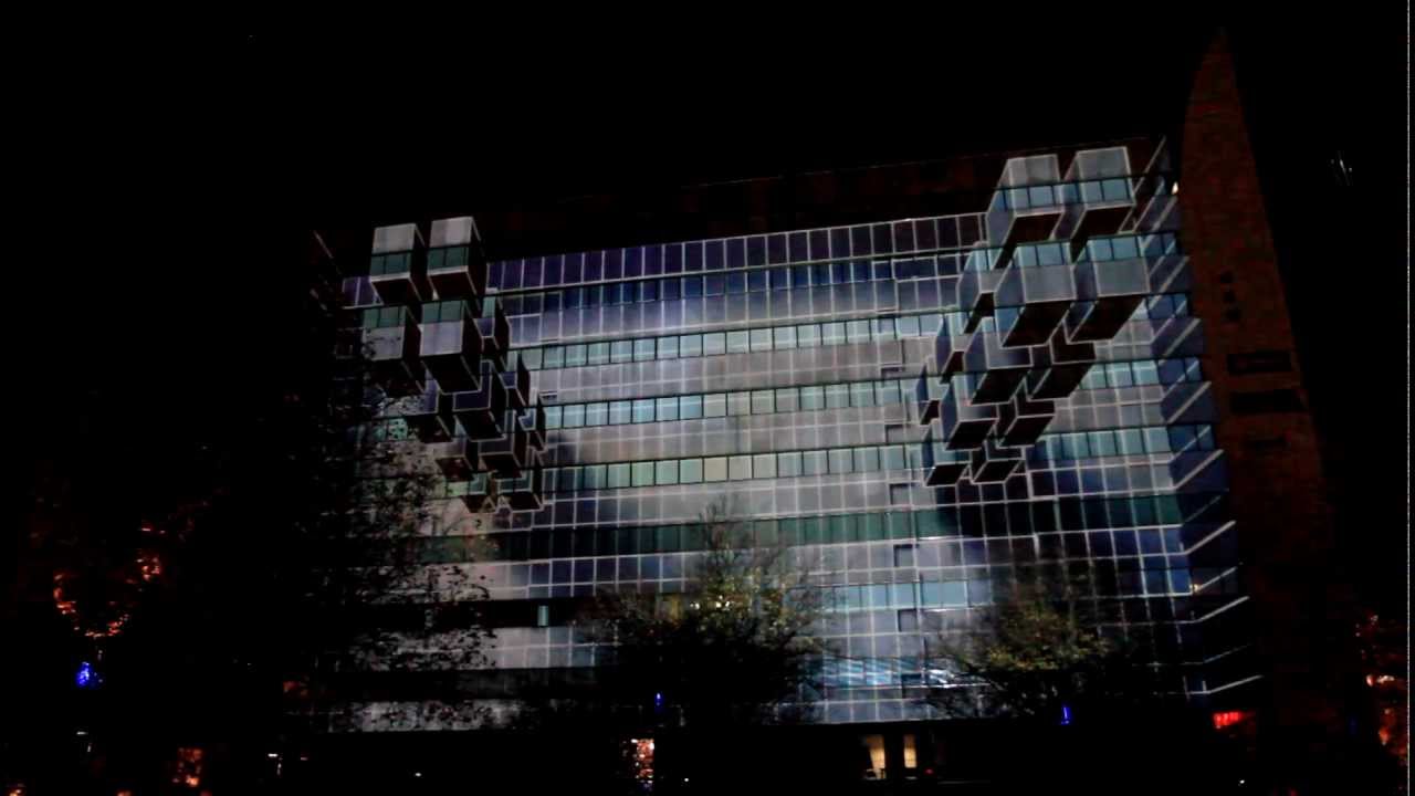 3D Projection Mapping - Afterlight - 'Gridular 3.0' - Glow 2012
