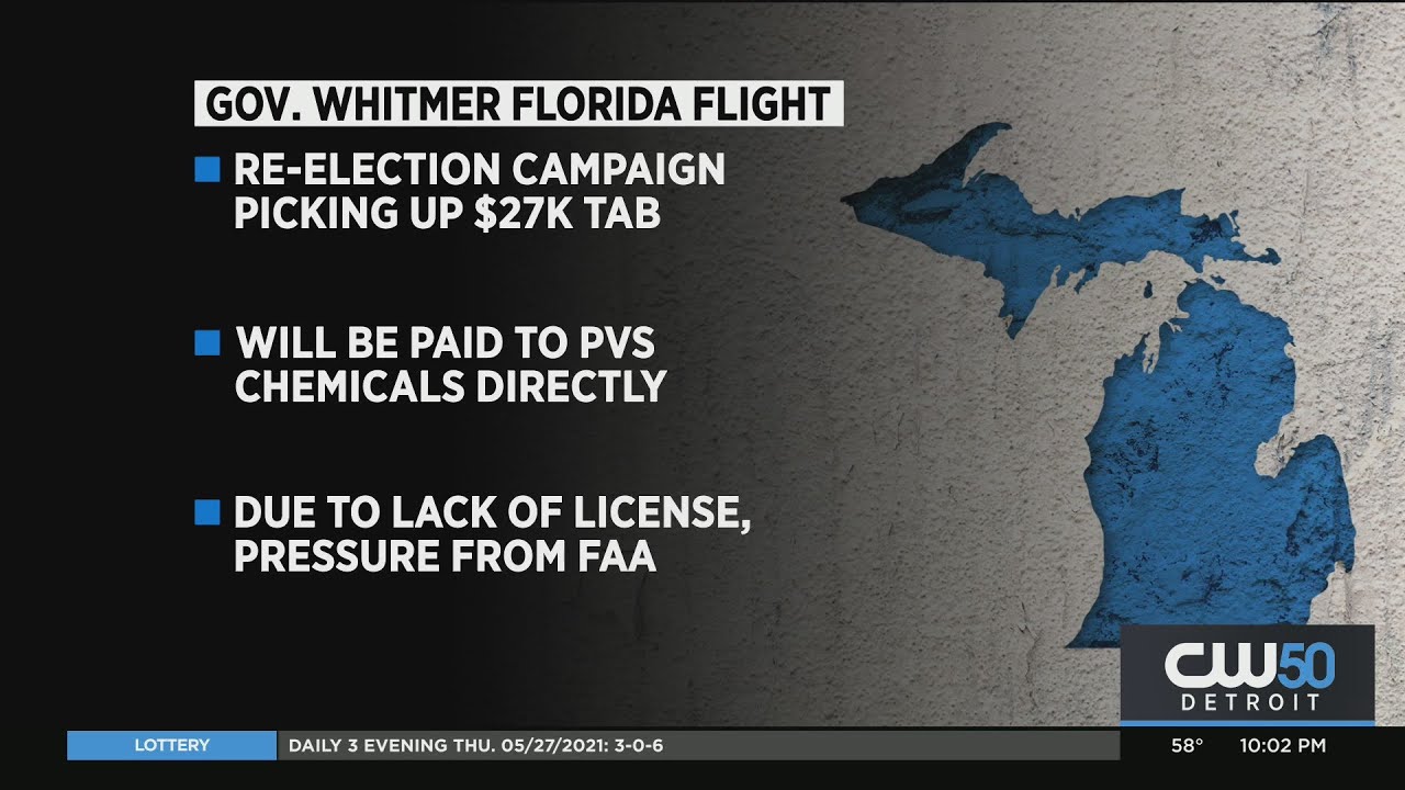 Gov. Whitmer's Re-Election Campaign Will Pay Full Price of Her Controversial Flight To Florida