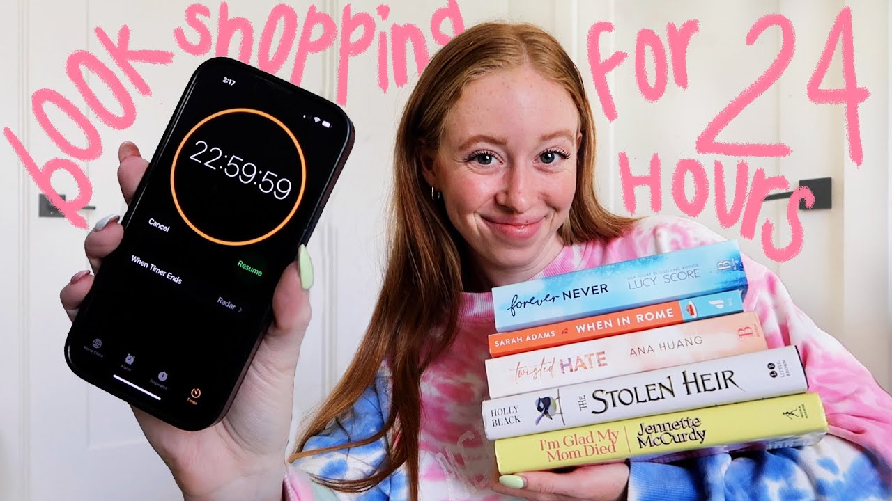 Going to as many book stores as possible for 24 hours