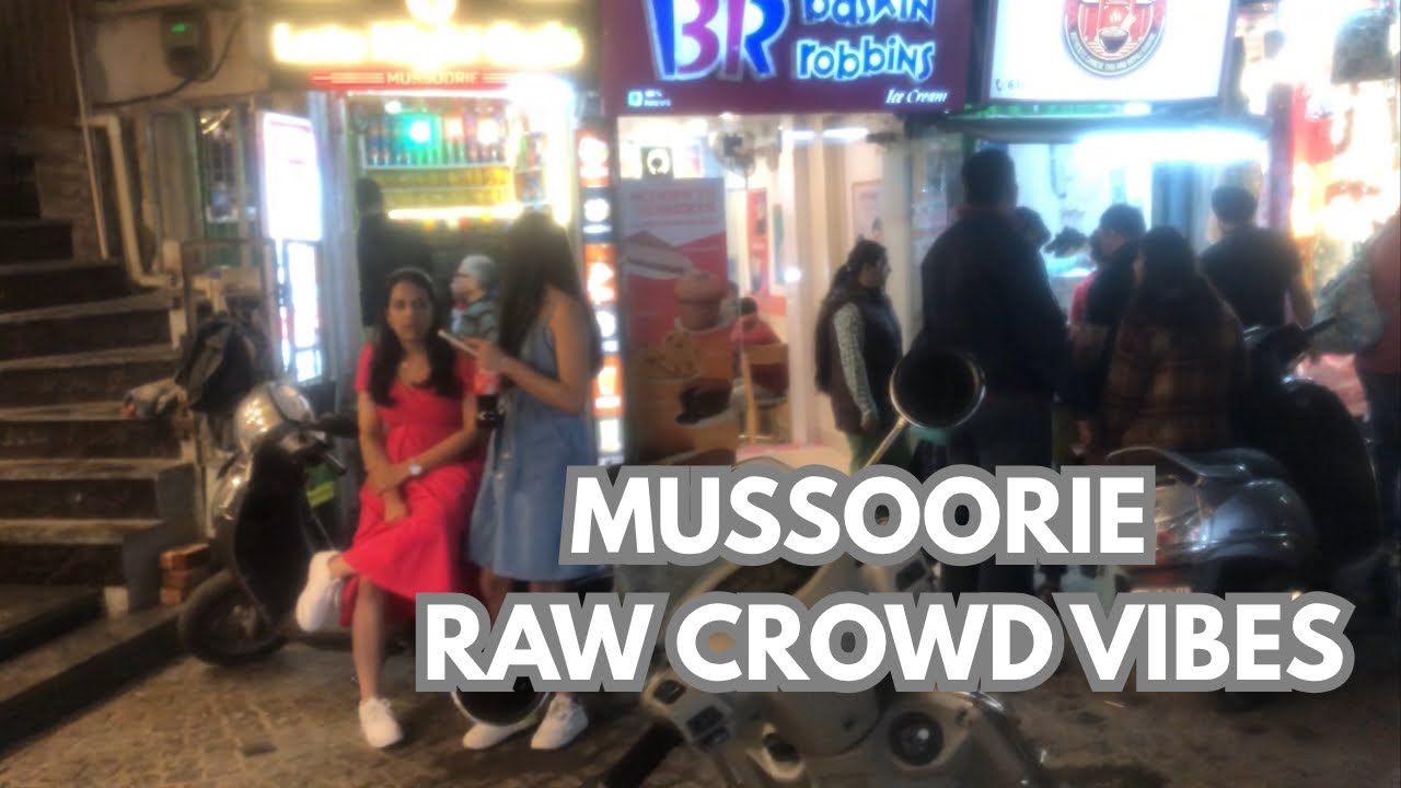 Mussoorie Mall Road Crowd Energy 🌃 | Raw HD Walk