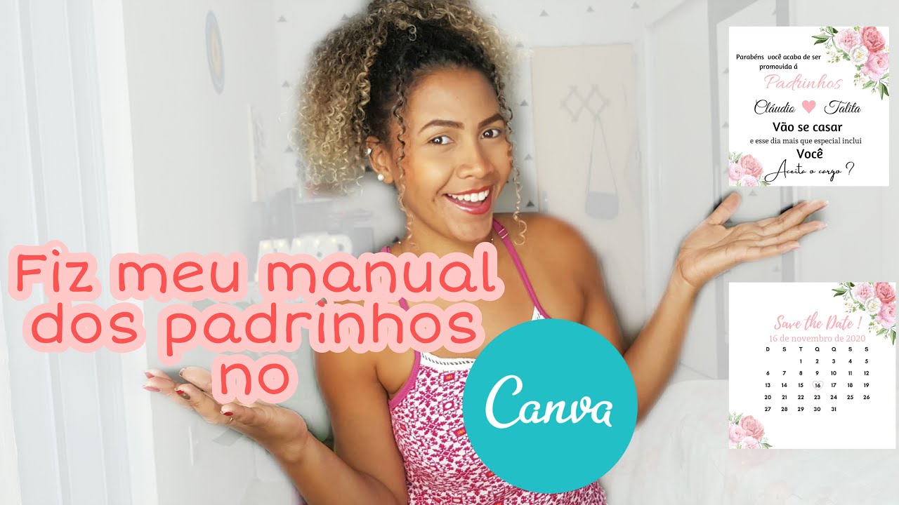 COMO FAZER CONVITES PELO CANVA | manual padrinhos, pajem, florista| Diáriodanoiva