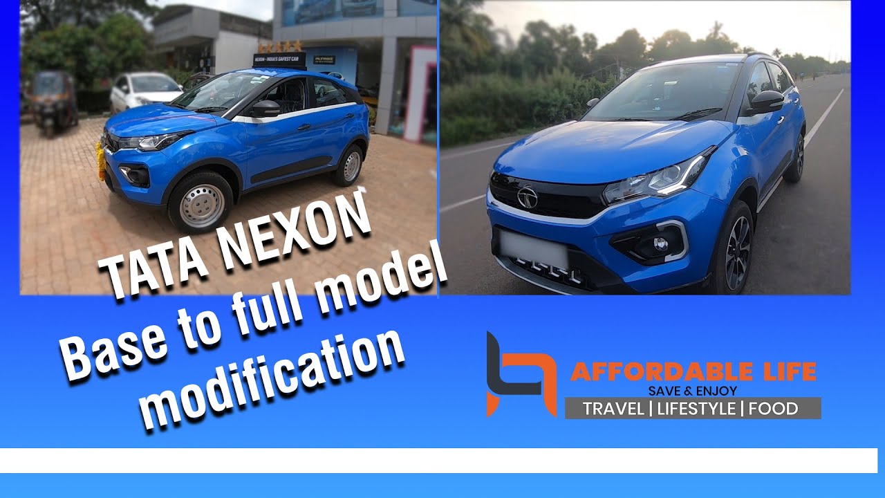 Tata nexon 2020 modification | Nexon accessories | Nexon XE bs6 base model to full option