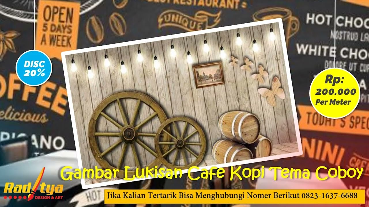 Coba Lihat Inilah Lukisan Cafe Kopi Dengan Desain Yang Menarik Untuk Dinding Cafe Anda