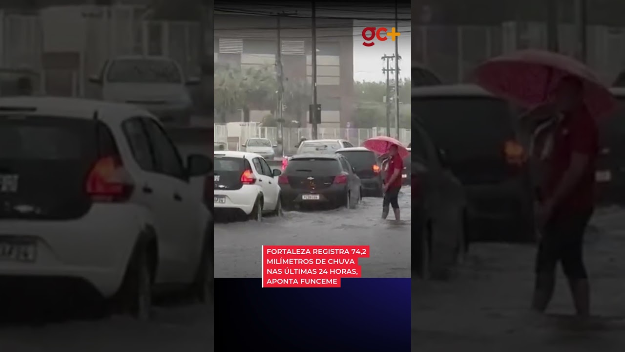FORTALEZA REGISTRA 74,2 MILÍMETROS de chuva nas últimas 24 horas, aponta Funceme