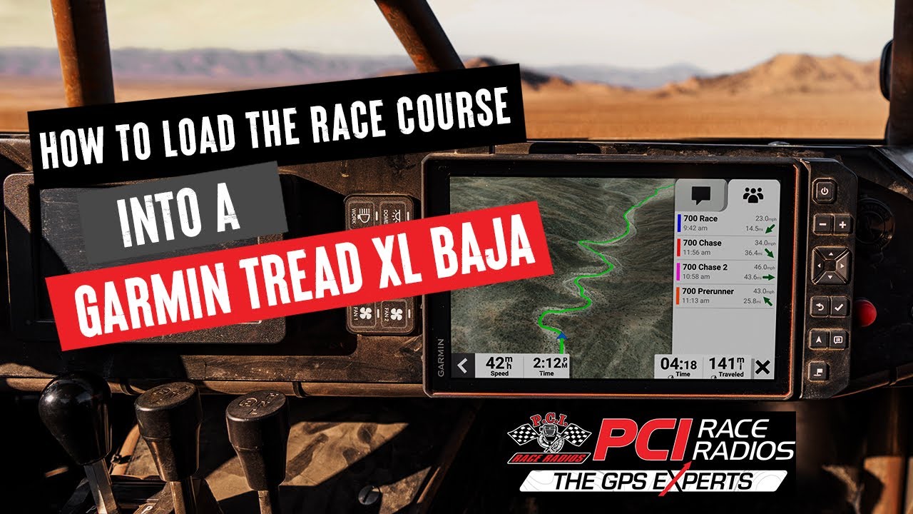 How to load the race course into a Garmin Tread XL Baja