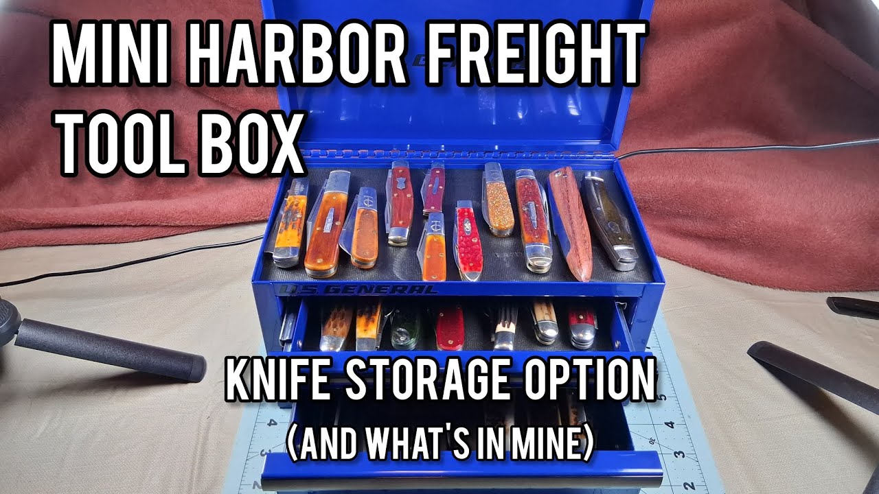 US General Harbor Freight Mini Tool Box For Pocket Knife Storage (and what's in mine)