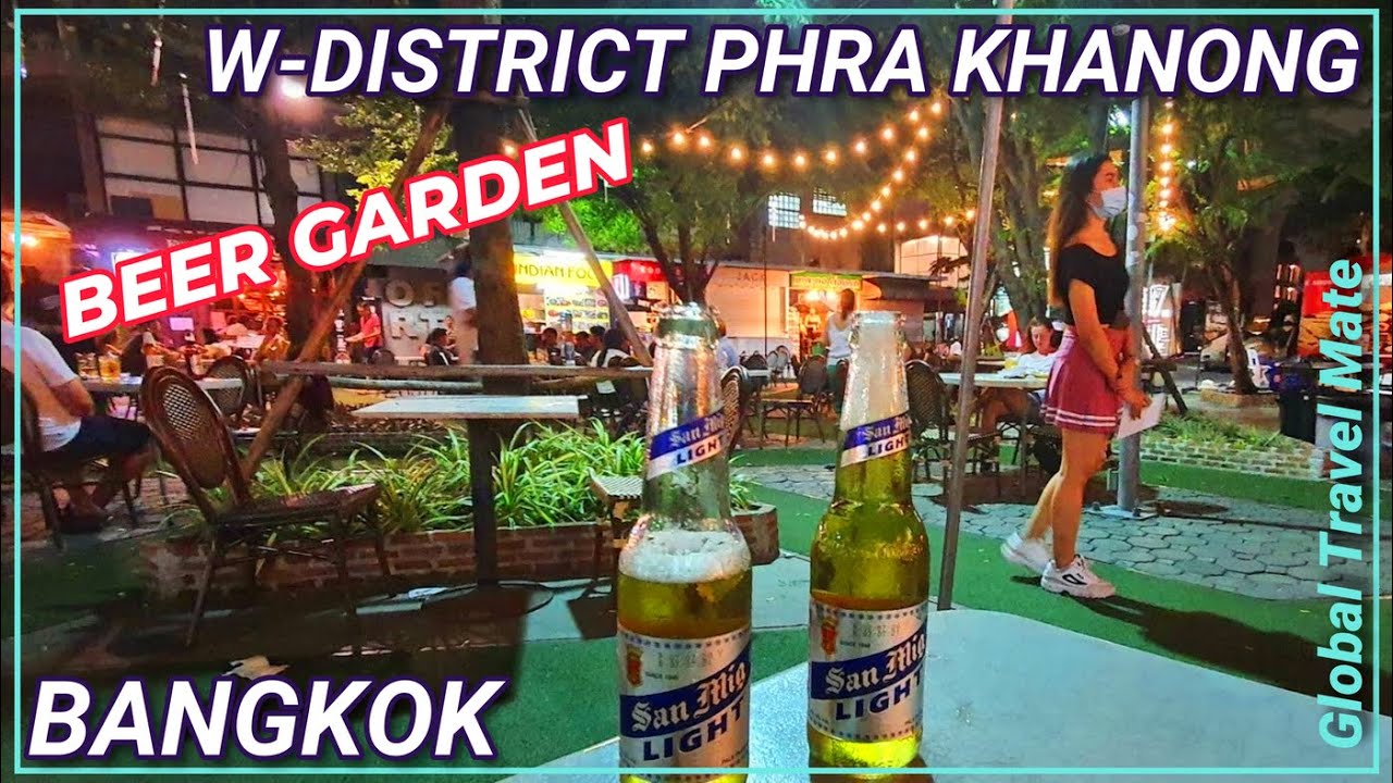 W District Phra Khanong Heavy Rain 🇹🇭 Thailand 4K