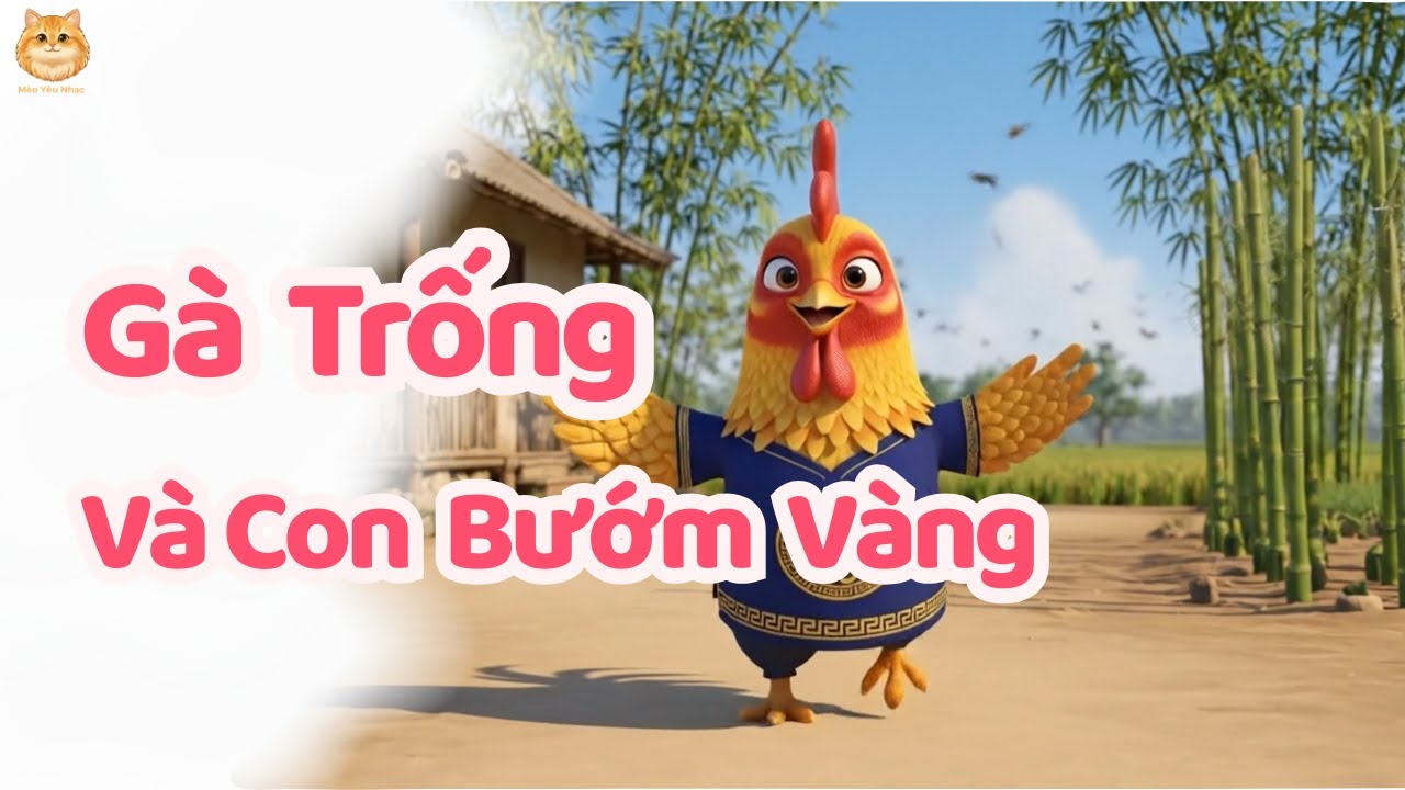 Gà Trống Đi Gặp Con Bướm Vàng | Nhạc Thiếu Nhi Vui Nhộn | Nhạc Trẻ Em Sôi Động | Hoạt Hình Cho Bé