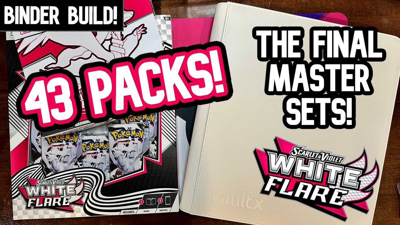 Release Week! WHITE FLARE Opening and Pokemon BINDER BUILD!