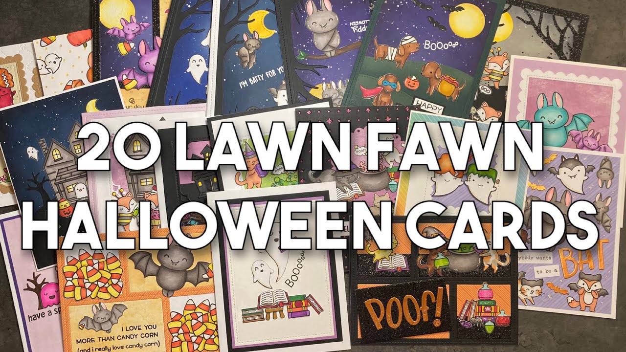 Lawn Fawn Inspiration: 20 Halloween Card Designs