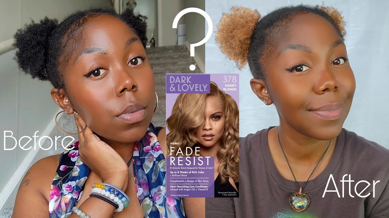 Worth it? Dying my hair honey blonde| Dark & Lovely fade resistant honey blonde