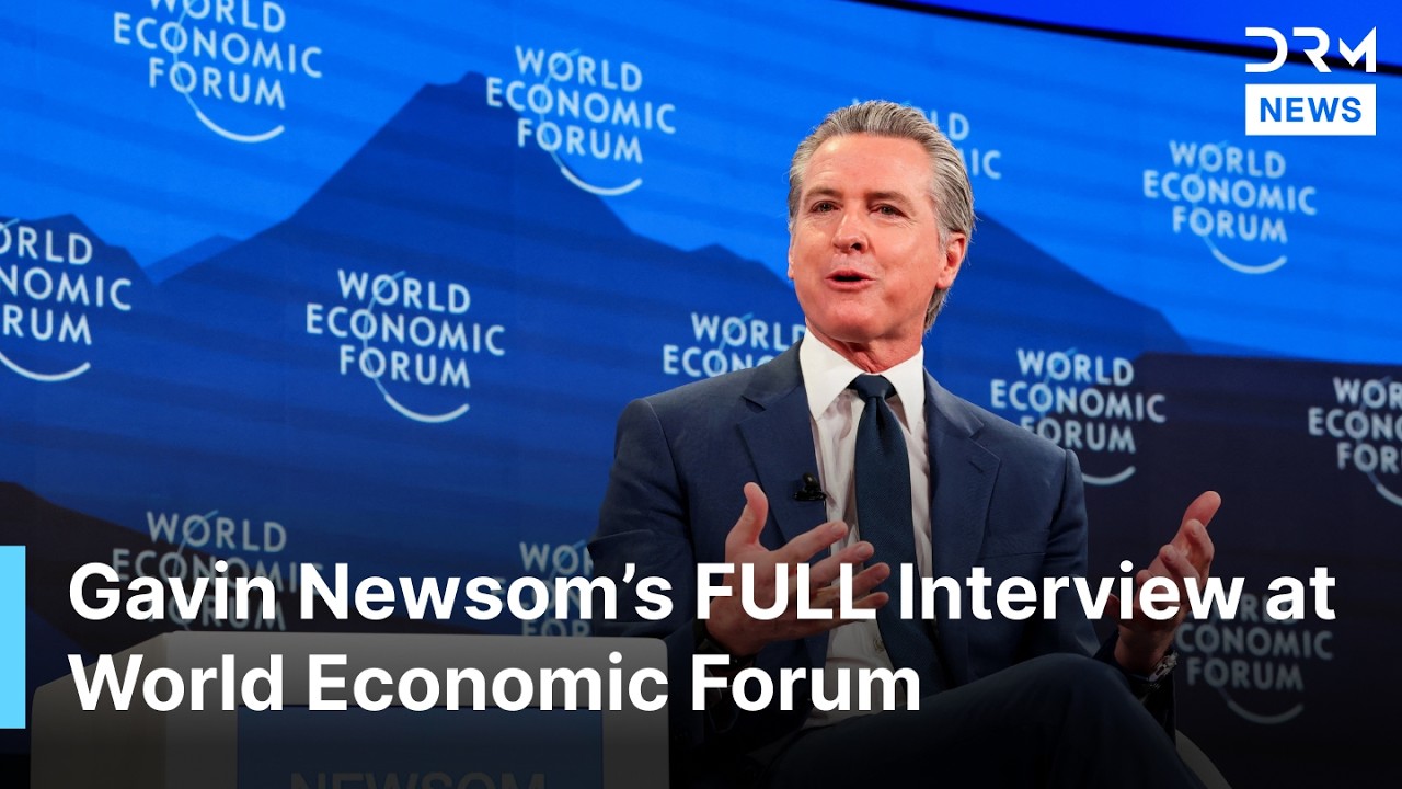 FULL DISCUSSION: Gavin Newsom Slams Trump’s Authoritarianism in Explosive WEF Interview | AC1G