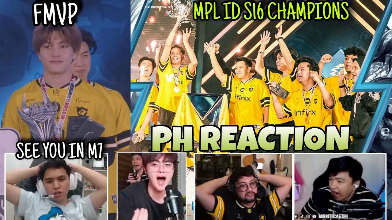 PH reaction to ONIC ESPORTS being the MPL ID S16 CHAMPIONS...