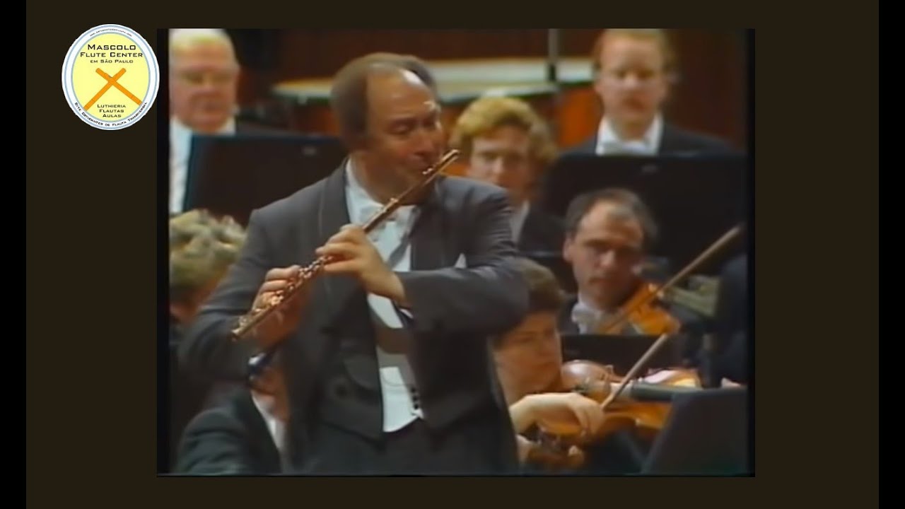 Mozart, Flute Concerto No. 1 In G Major, KV 313. Flautista Jean-Pierre Rampal (1987)