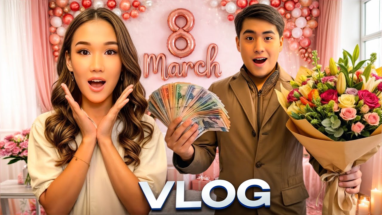 8 март VLOG💐Елжас маған не сыйлады?🌷🔥
