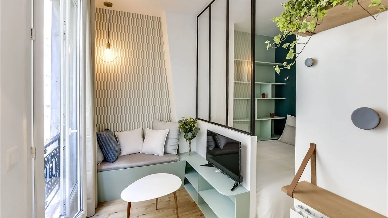 Tiny Apartment 18sqm In Paris France | Micro Studio Apartment Tour | Never Think Too Small