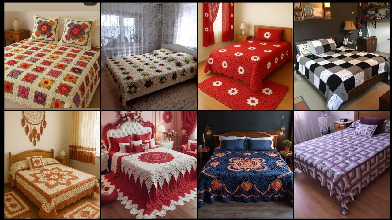 Levish outstanding ideas of crochet pattern of bedsheets designs ideas 