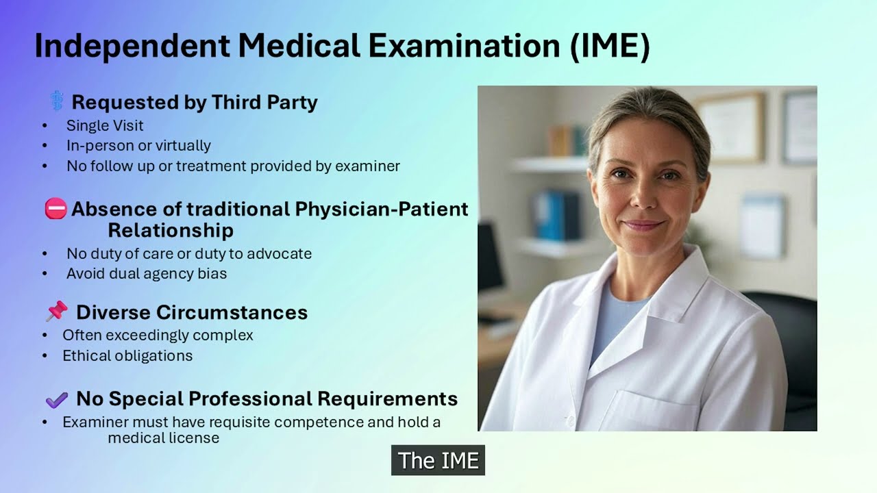 The Mental and Behavioral Disorder Independent Medical Examination