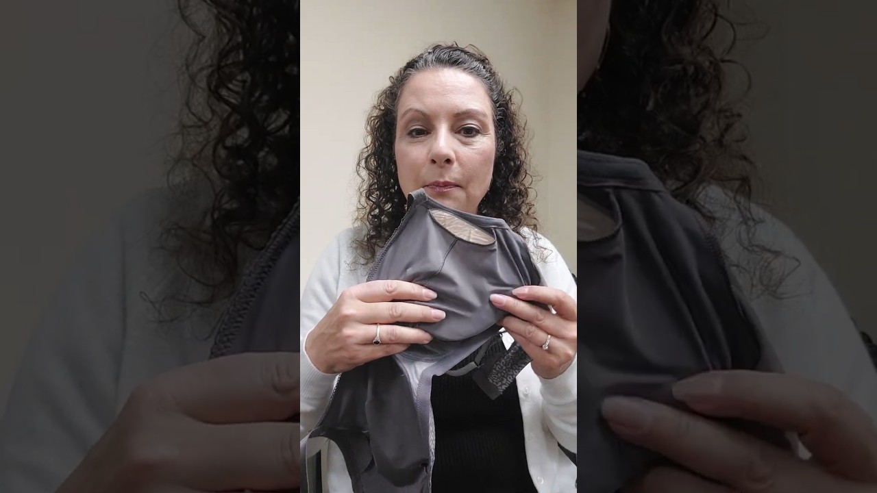 Why does my breast prosthesis peek out of my bra in the back?