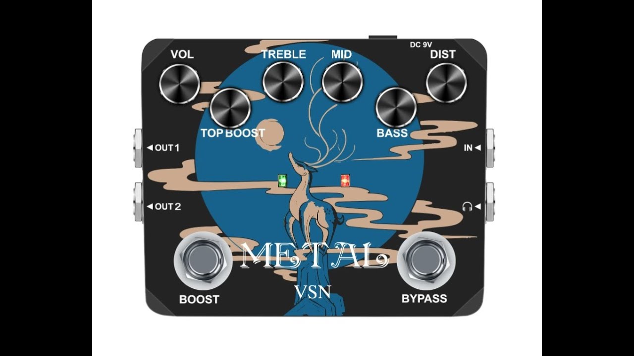 VSN Metal (Rowin, Koogo LTL 03) High Gain Distortion Pedal, Metal Muff clone  ( no ir, no vst)