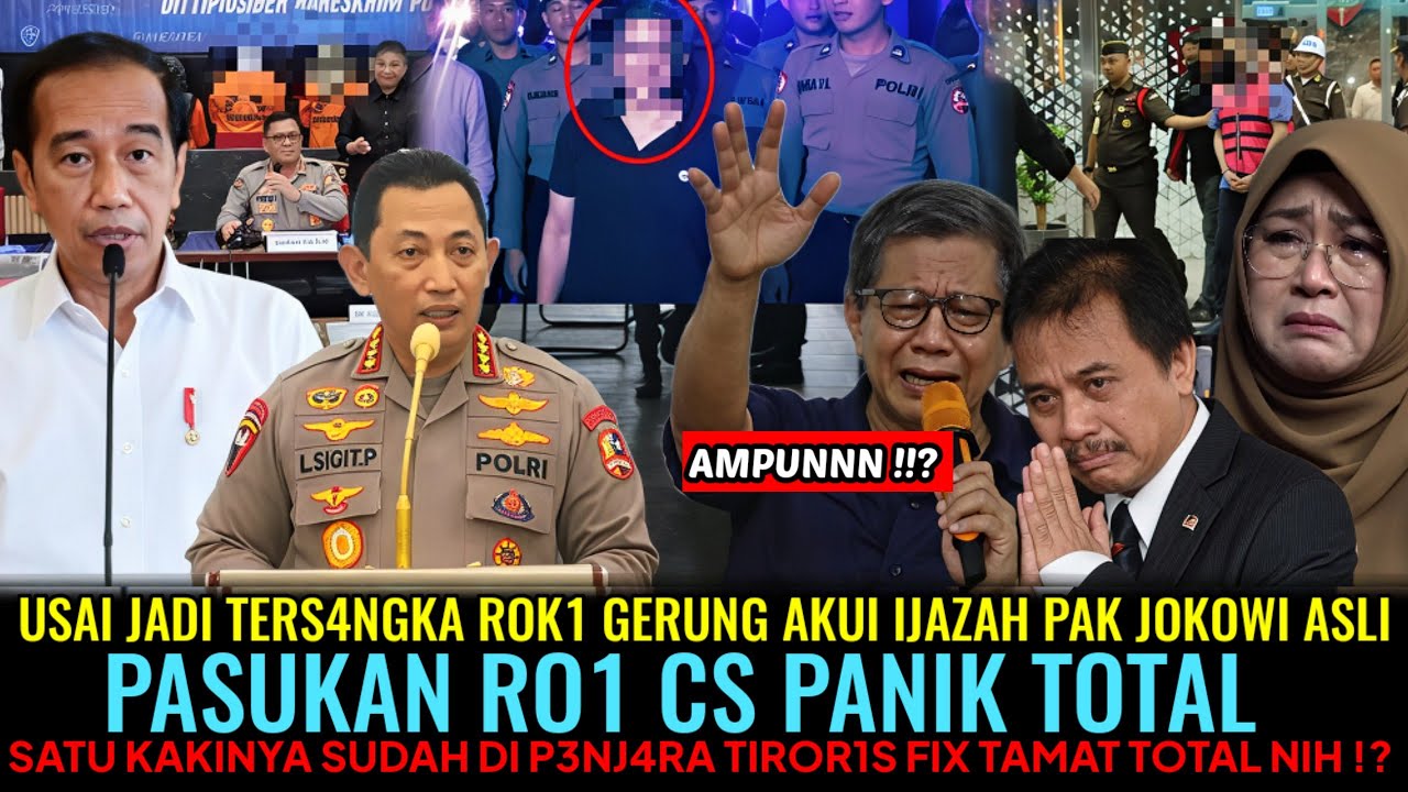 USAI JADI TERS4NGKA😱!?ROKI GERUNG AKUI IJAZAH JOKOWI ASLI❗ RO1 CS PANIK 1 KAKINYA SUDAH DI P3NJ4RA