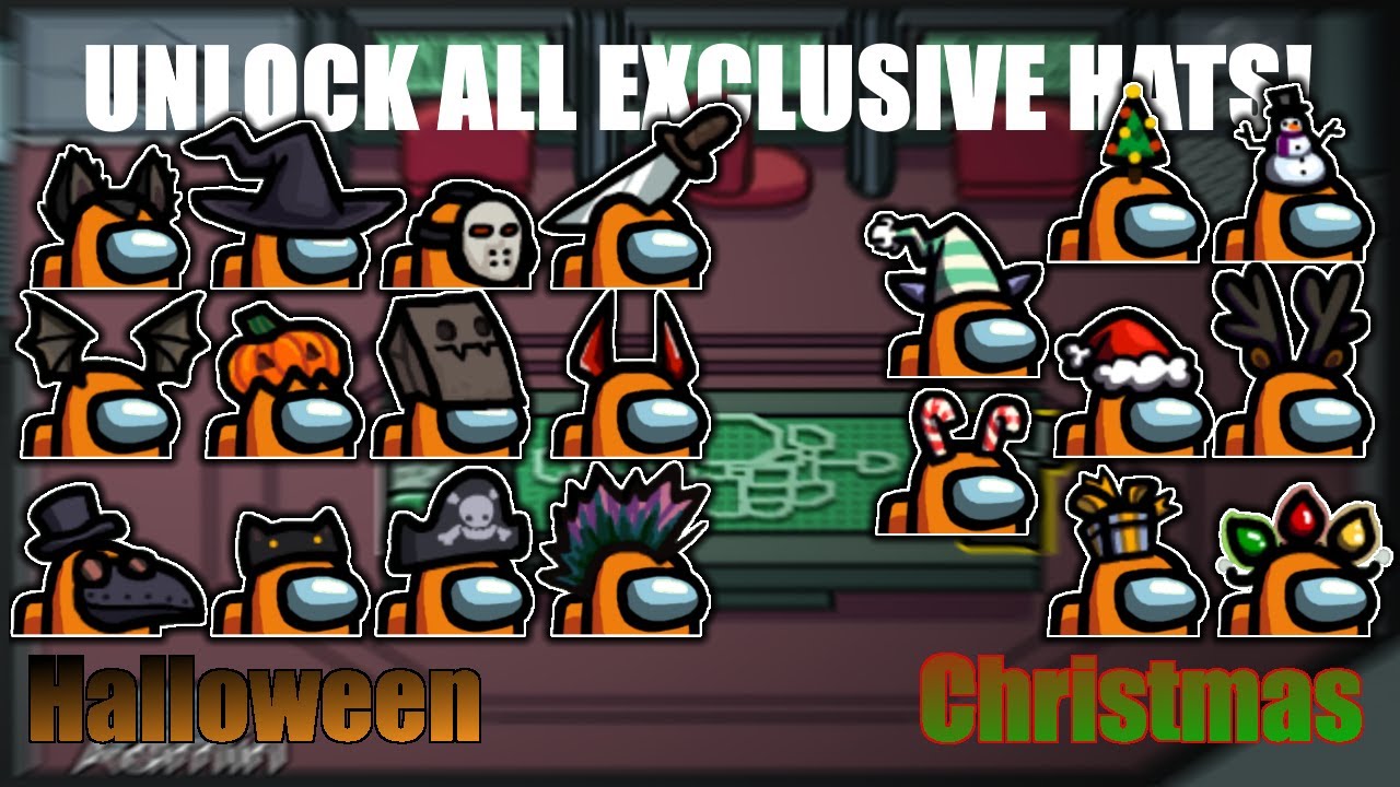 HOW TO UNLOCK EXCLUSIVE HOLIDAY HATS IN AMONG US (FREE)