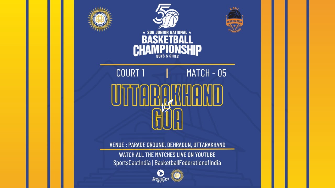 M-5 | UTTARAKHAND VS GOA | BOYS | 50TH SUB JUNIOR NATIONAL BASKETBALL CHAMPIONSHIP 2025