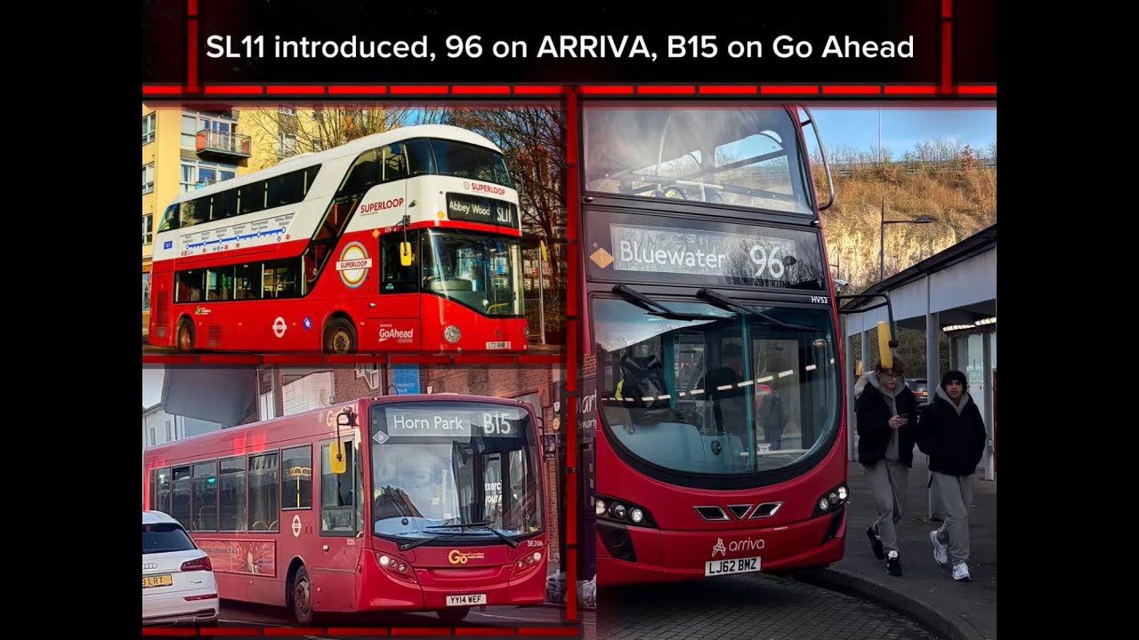 [1ST DAY] Exploring the brand new SL11 Bus Route! AND The 96 & B15 which HAVE moved Operators!!!!!!!