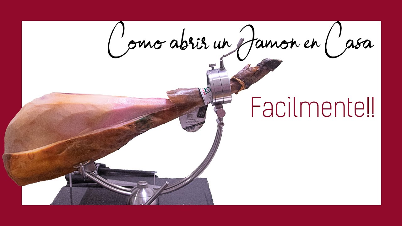 COMO ABRIR un JAMÓN en CASA:🐷APERTURA del JAMON con LIMPIEZA parcial(FACILMENTE)✅