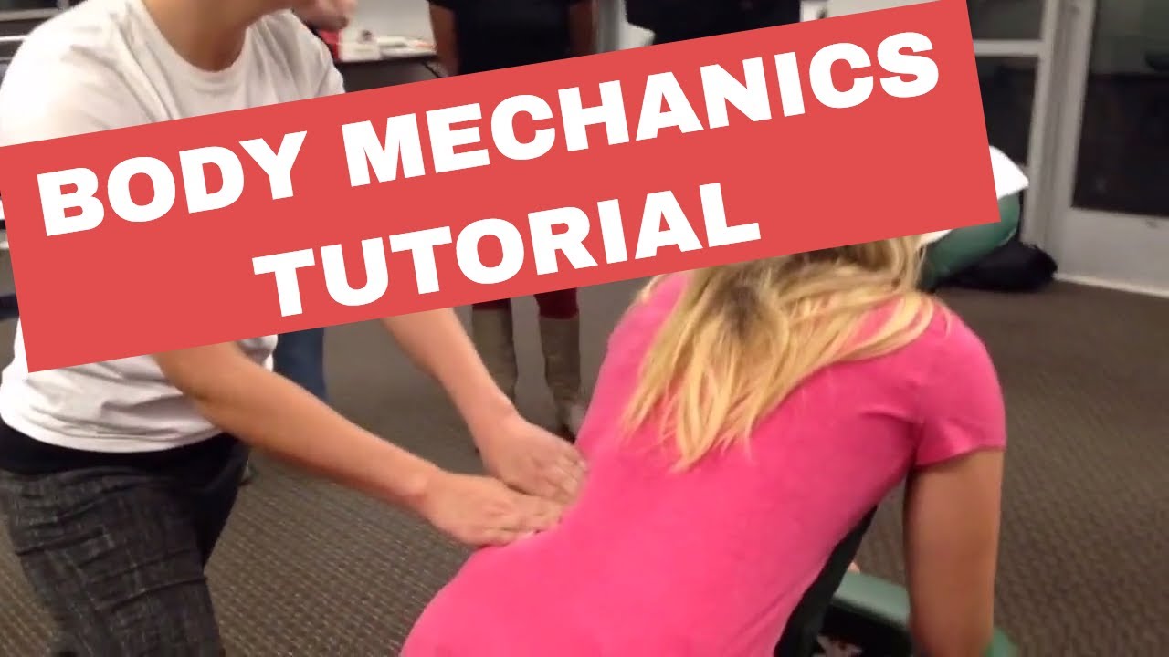 Chair Massage: Body Mechanics Tutorial
