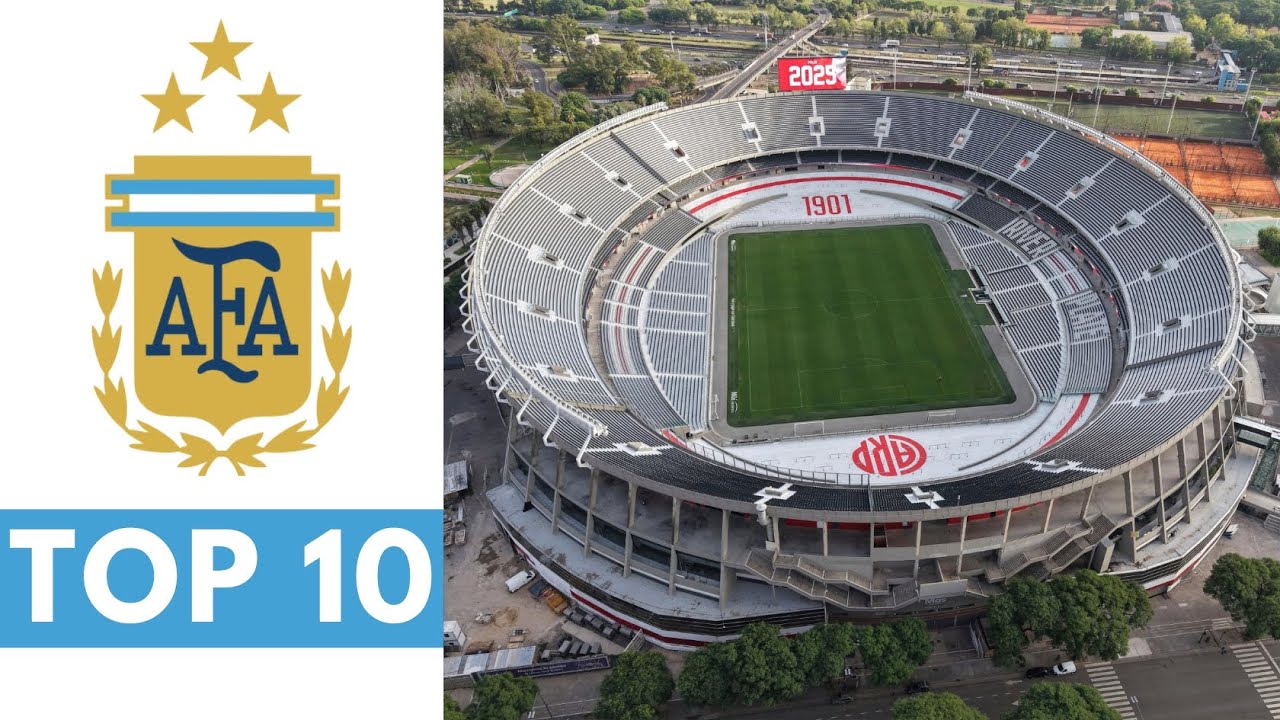 TOP 10 MEJORES ESTADIOS DE ARGENTINA