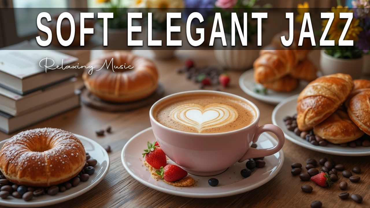 Soft Elegant Jazz ☕ Bossa Nova background for Great Moods, Stress Relief and Relaxing