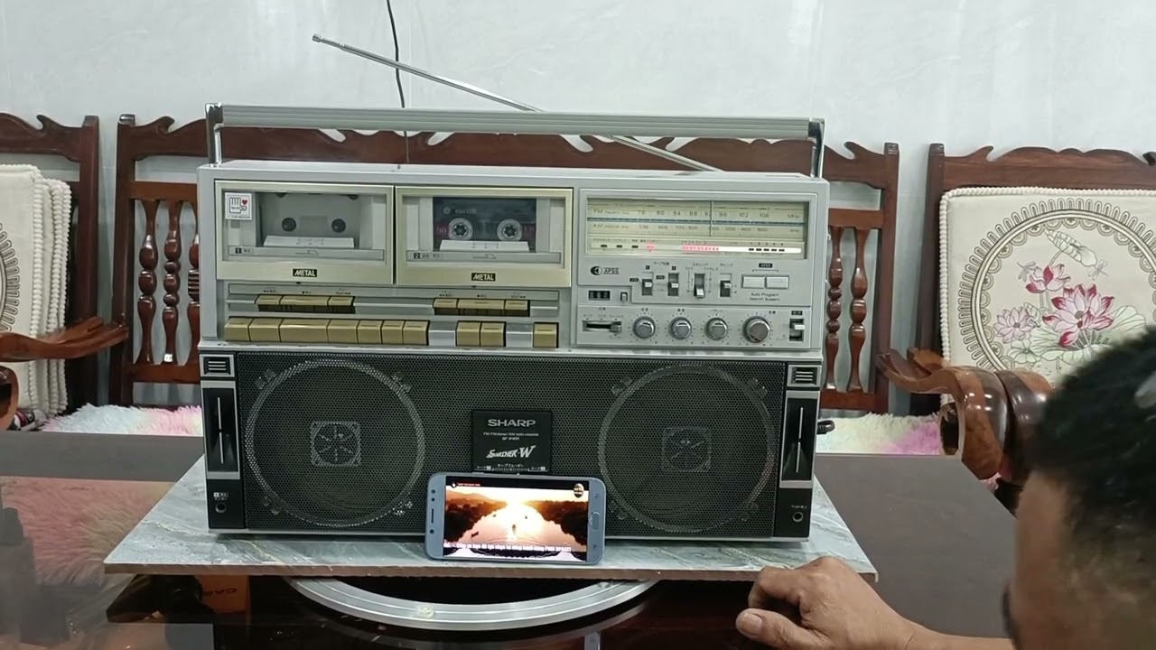 ( Đã giao lưu) Sharp gf-818st máy đẹp xuất sắc LH 0908597619