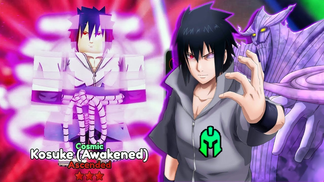 Sasuke Susanoo Showcase in Anime Power Defense Roblox Kosuke Awakened