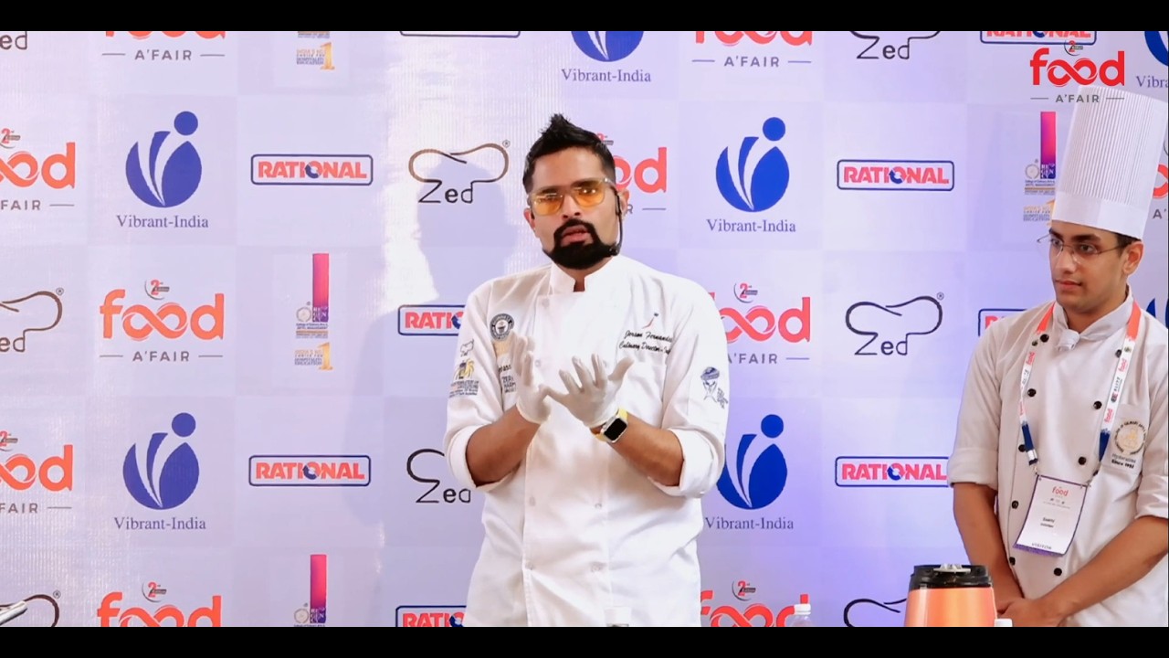 Chef Jerson Fernandes in Live Cooking Session at 2nd Edition of FoodA'Fair | #foodexpo #fandb