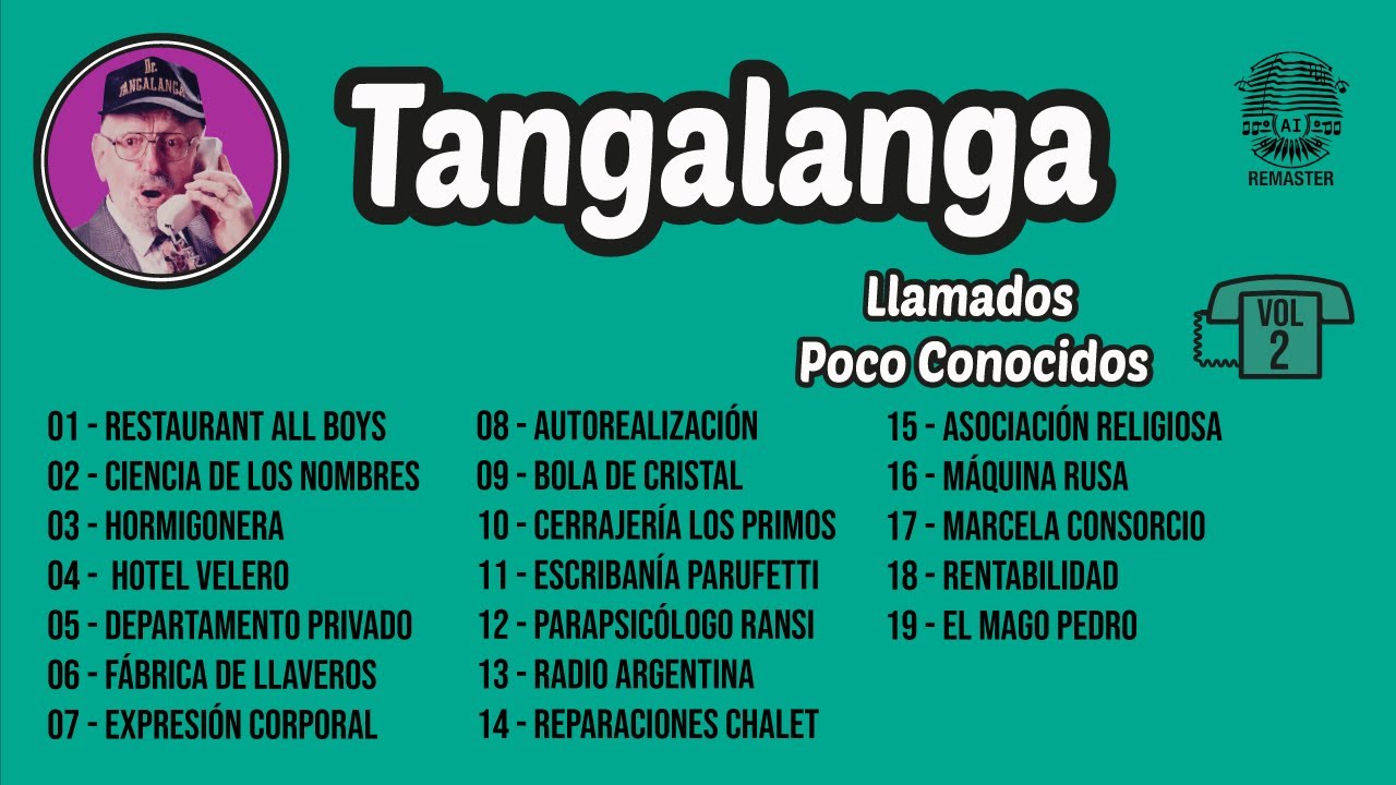 Tangalanga - Llamados Poco Conocidos Vol. 2